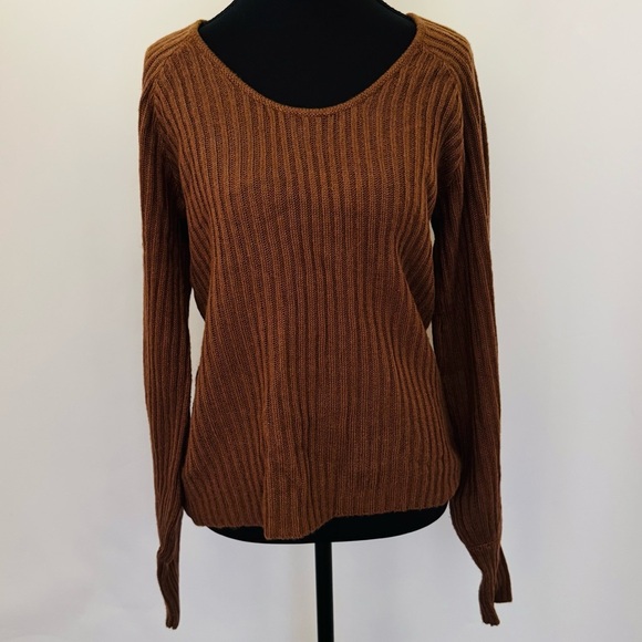Saltwater Luxe Women Rickie Soft Sweater Spice Caramel Brown, Size S - Picture 5 of 15